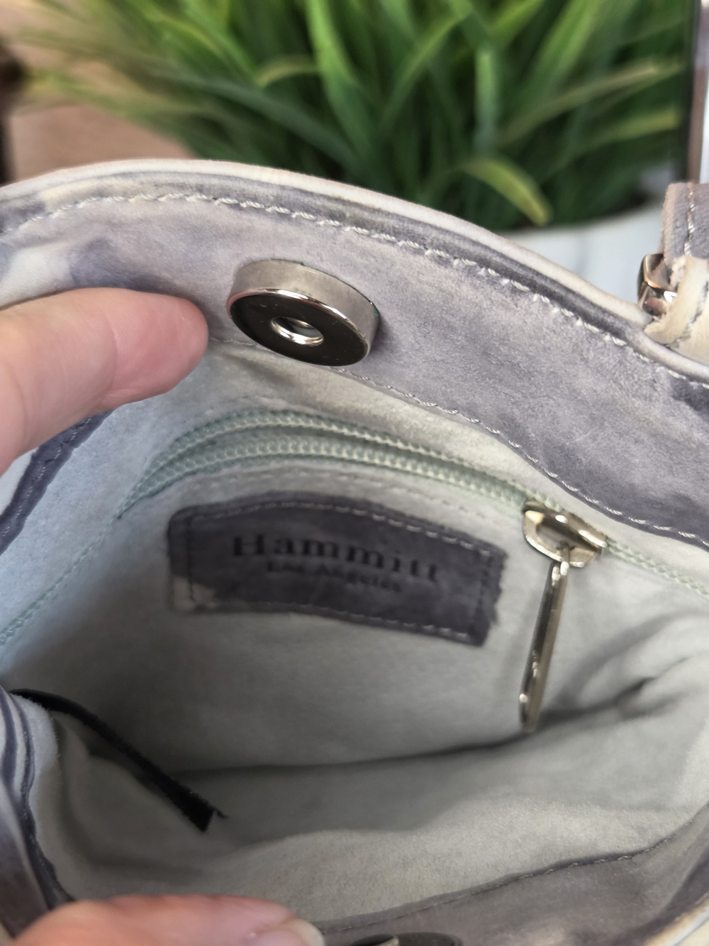 Hammitt Rare Tie Dye Leather Studded Crossbody Bag Silver Rivets EUC - Picture 11 of 16